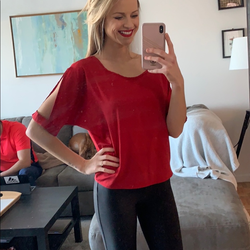 Cut-Out Red Top